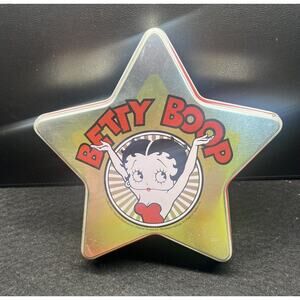 Betty Boop Collectible Tin Star Shape‎ From Carlton Cards Empty Tin